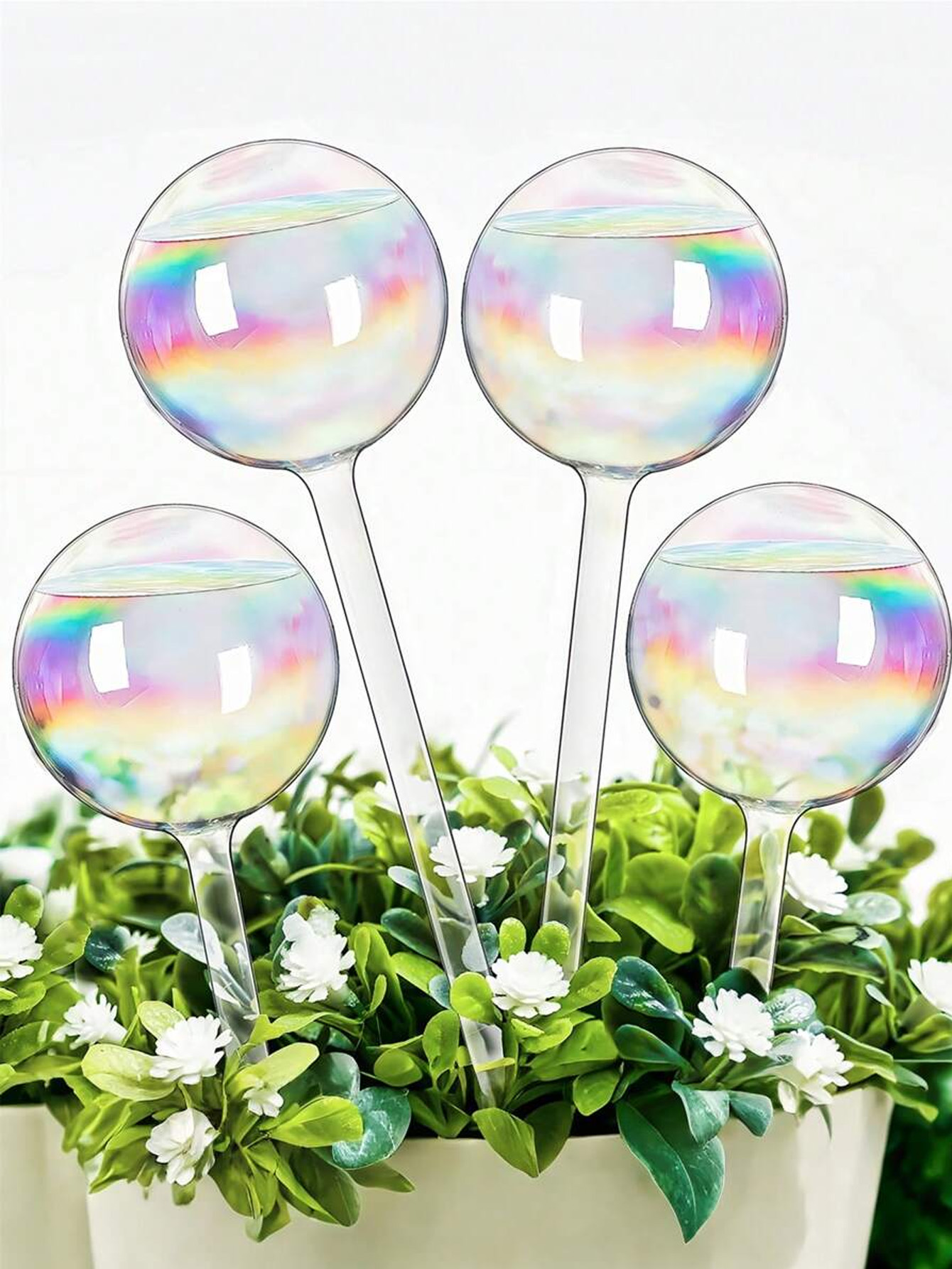 Yoocaa Smart Garden - 1/2/4pcs Rainbow Gradient Automatic Watering Sprinkler,