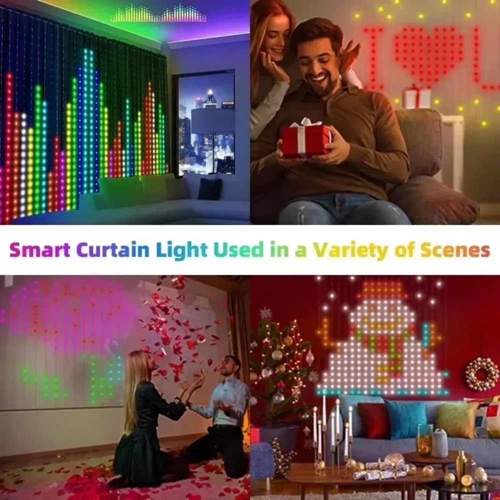 Outdoor LED Pixel Curtain Ligh - огляд і ціна Smart Garden Light
