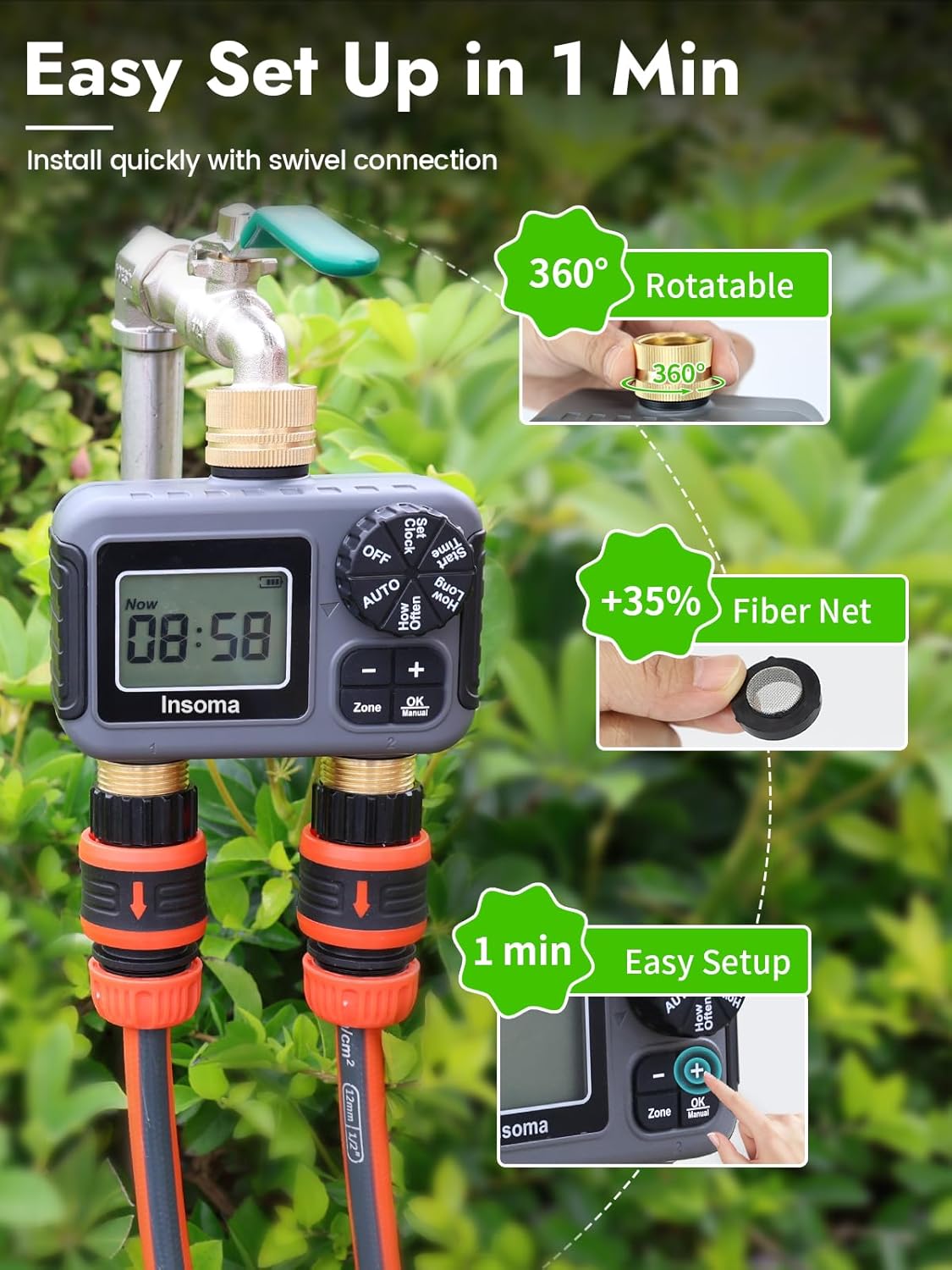 Insoma Smart Irrigation Wateri - огляд і ціна Smart Garden Iot