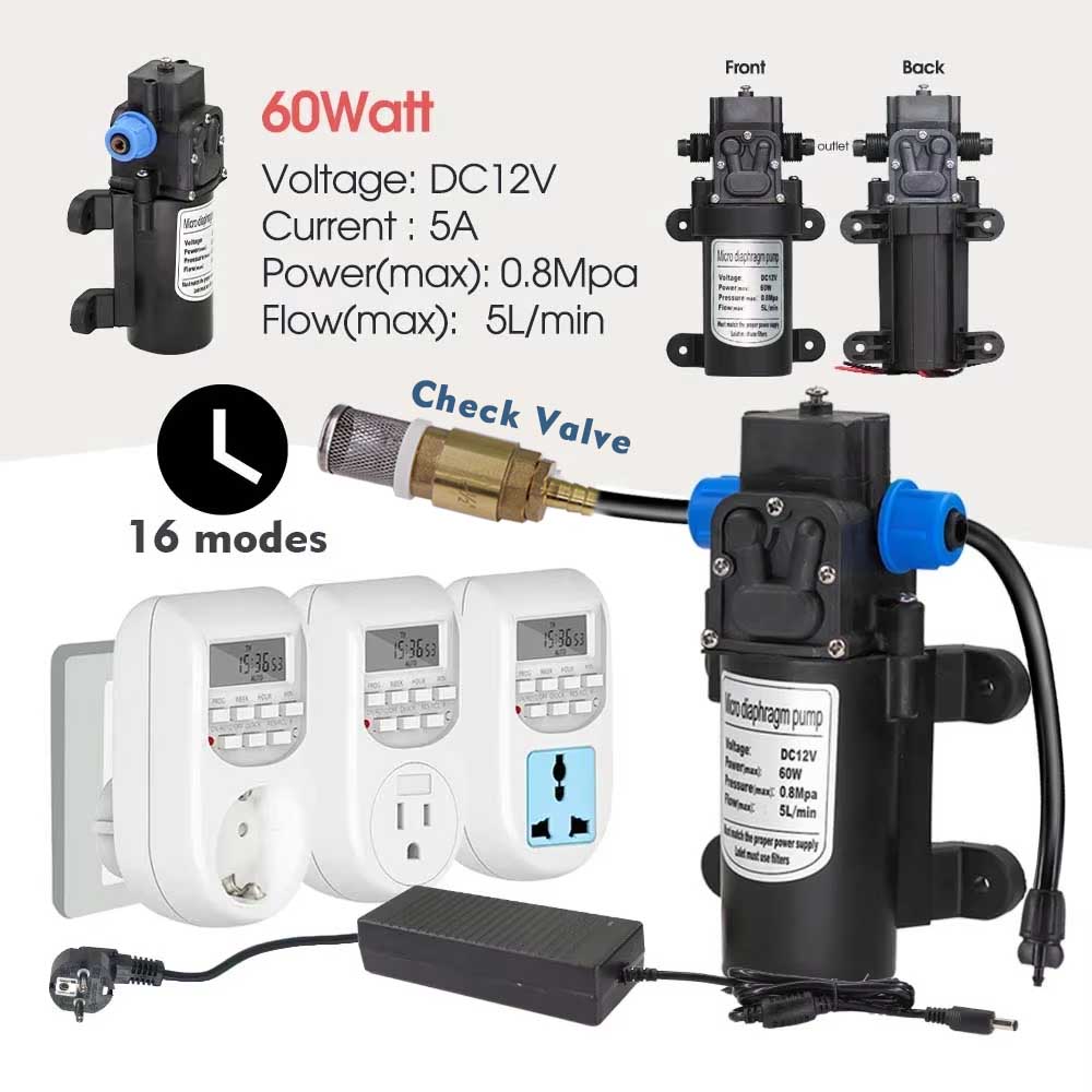 60w Self-priming Pump Misting  - огляд і ціна Smart Garden Iot