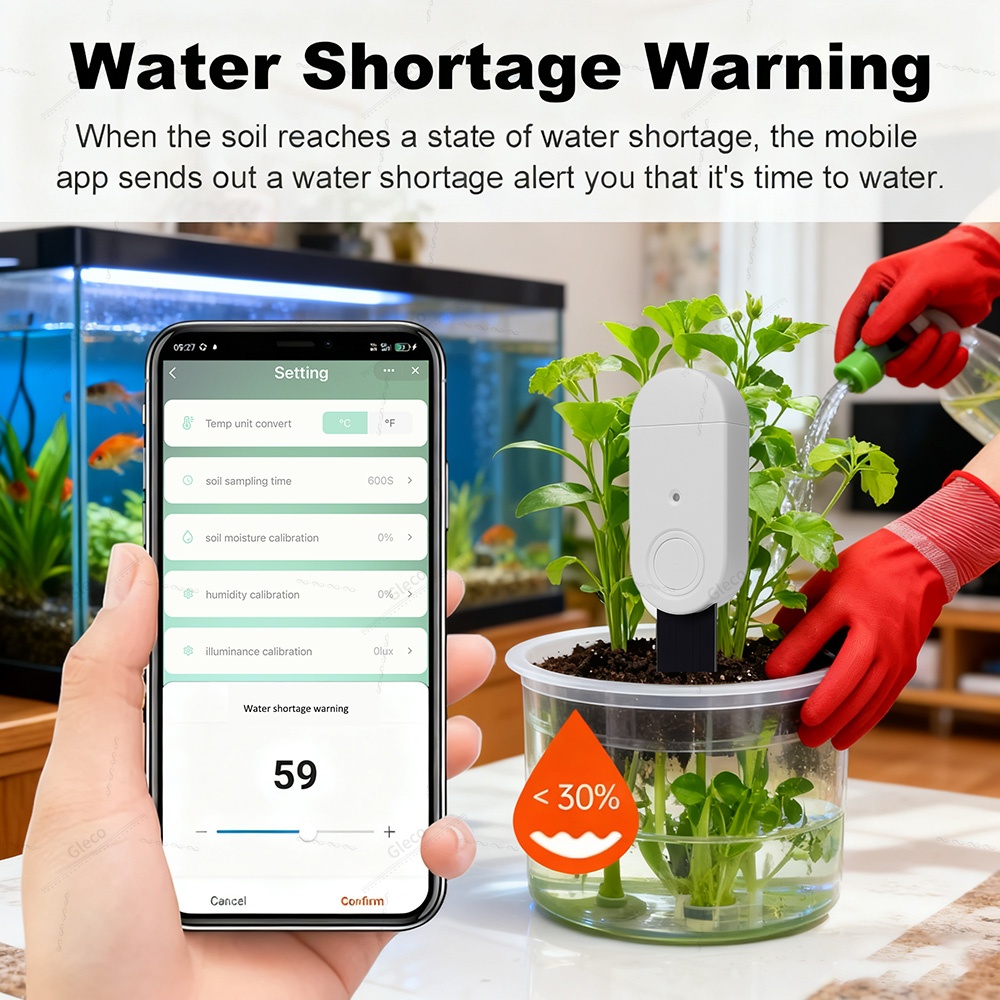 4in1 Zigbee Soil Moisture Temp - огляд і ціна Smart Garden Light