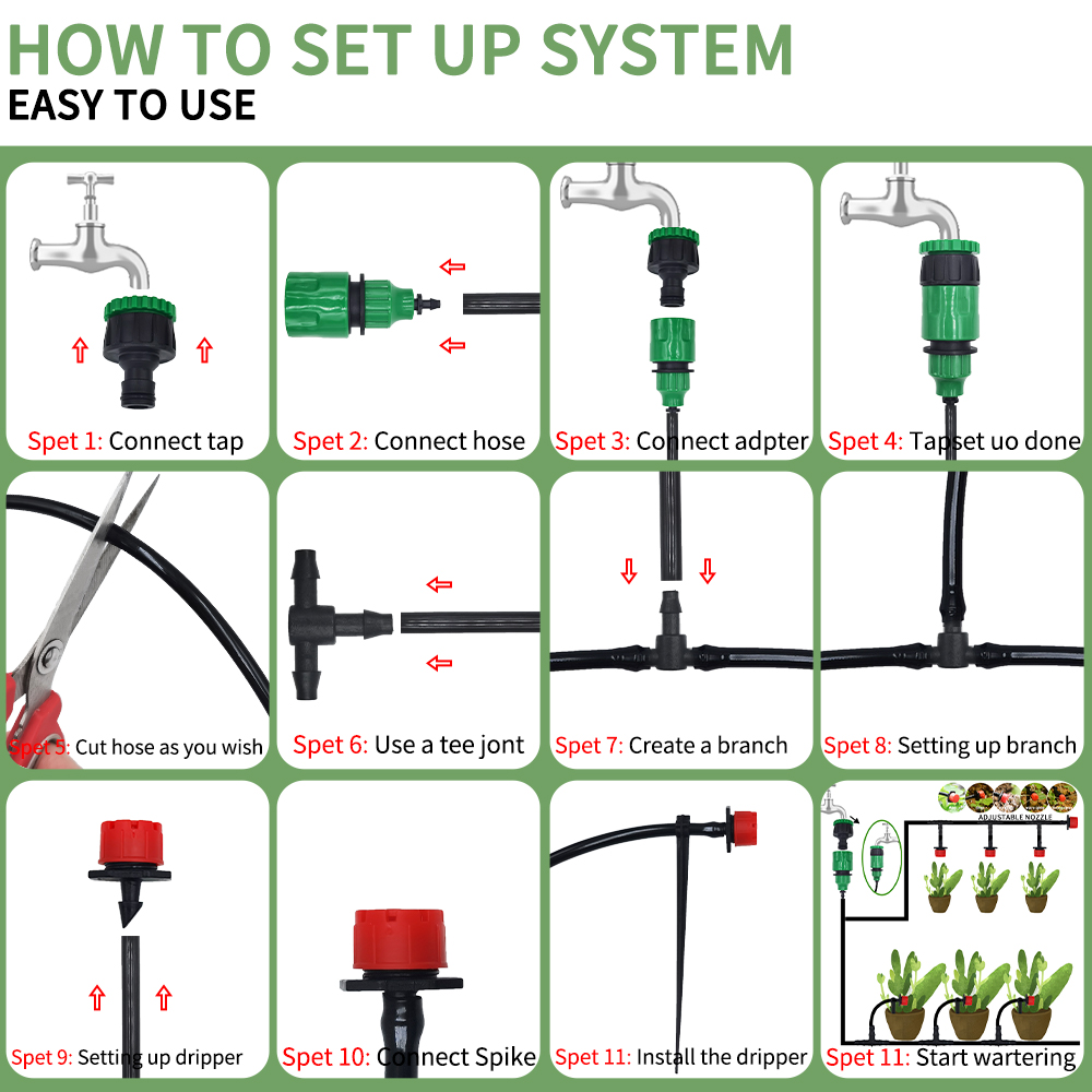 Micro Drip Irrigation System P - огляд і ціна Yoocaa Smart Garden